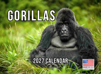 Gorilla Calendar 2027 Monthly Wall Calender 12 Month