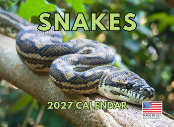 Snake Calendar 2027 Snakes Monthly Wall Calender 12 Month