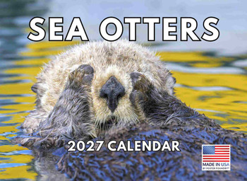 Sea Otter Calendar 2027 Monthly Wall Calender 12 Month