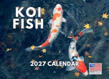 Koi Fish Calendar 2027 Wall Monthly Wall Calender 12 Month