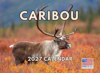 Caribou Calendar 2027 Monthly Wall Calender 12 Month