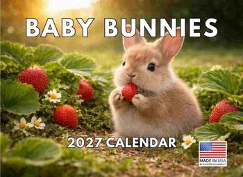 Baby Bunny Calendar 2027 Monthly Wall Calender 12 Month