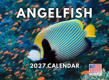 Angelfish Calendar 2027 Monthly Wall Calender 12 Month