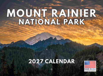 Mount Rainier National Park Calendar 2027 Monthly Wall Calender 12 Month
