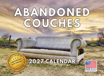 Abandoned Couches Calendar 2027 Monthly Wall Calender 12 Month