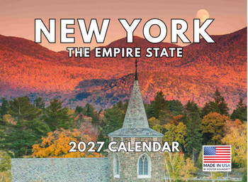 New York State Calendar 2027 Monthly Wall Calender 12 Month