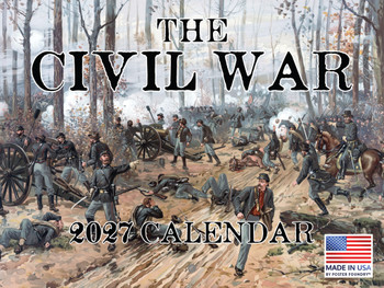 Civil War Calendar 2027 Monthly Wall Calender 12 Month