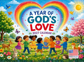 Kids Bible Calendar 2027 Monthly Wall Christian Children Study For Inspiration Calender 12 Month