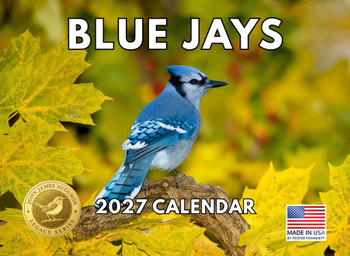 Blue Jay Calendar 2027 JJ Audubon Bird Tribute Monthly Wall Calender 12 Month | American Made In The USA