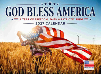 God Bless America Calendar 2027 Monthly Wall Calender 12 Month