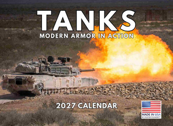Military Tanks Calendar 2027 Monthly Wall