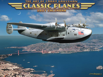 Classic Planes Calendar 2027 Wall Monthly By Larry Grossman Calender 12 Month | American Made In The USA