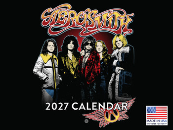 Aerosmith Calendar 2027 Officially Licensed Merch Monthly Wall Calender 12 Month