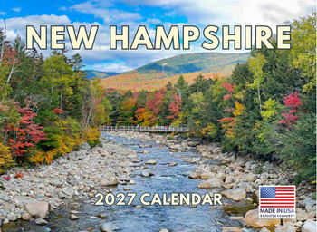 New Hampshire Calendar 2027 Monthly Wall Calender 12 Month