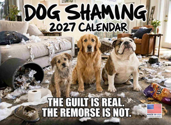 Dog Shaming Calendar 2027 Monthly Wall Calender 12 Month