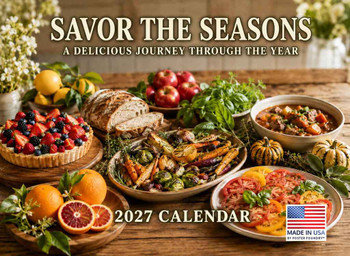 Seasonal Food Calendar 2027 Monthly Wall Calender 12 Month