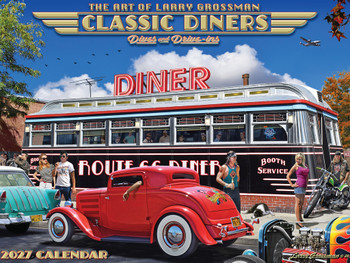 Classic Diners Calendar 2027 By Larry Grossman Monthly Wall Calender 12 Month