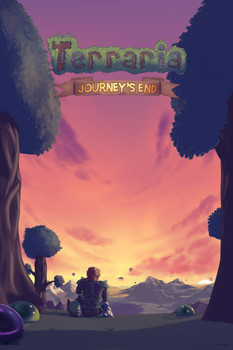 Terraria Journeys End Sunset Game Print Poster 24x36