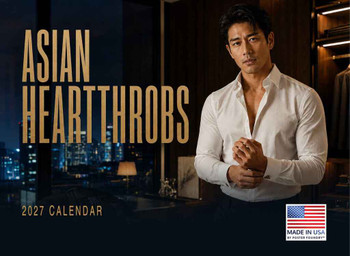 Asian Heartthrobs Hot Guys 2027 Wall Calendar