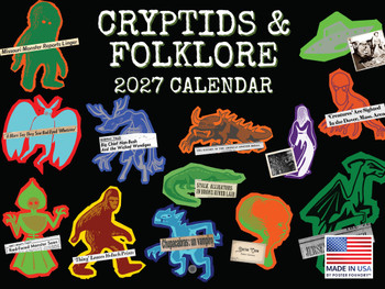Folklore And Cryptid Calendar 2027 Monthly Wall Calender 12 Month