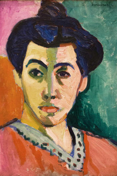 Laminated Portrait of Madame Matisse Henri Matisse Poster Poster Dry Erase Wall Art 24x36