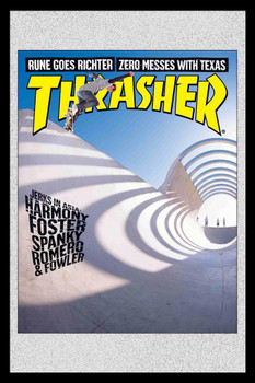 Laminated Thrasher Skateboard Cover July 2008 Poster Dry Erase Wall Art 16x24