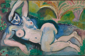 Laminated Henri Matisse Blue Lady Pose Poster Dry Erase Wall Art 16x24