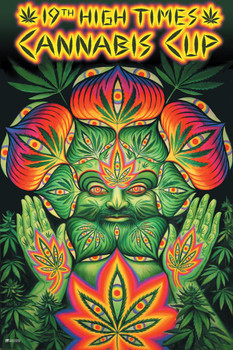 Laminated High Times 19th Cannabis Cup Poster Dry Erase Wall Art 16x24