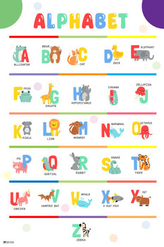 Laminated Alphabet Poster Poster Dry Erase Wall Art 16x24
