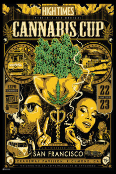 Laminated High Times Cannabis Cup San Francisco 2013 Poster Dry Erase Wall Art 16x24