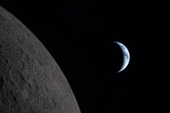 Laminated NASA Artemis Earthset Moon Flyby Poster Dry Erase Wall Art 16x24