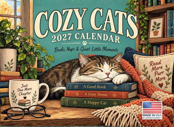 Cozy Cats Calendar 2027 Monthly Wall Calender 12 Month