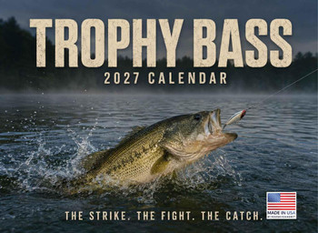 Bass Fishing Calendar 2027 Monthly Wall Calender 12 Month