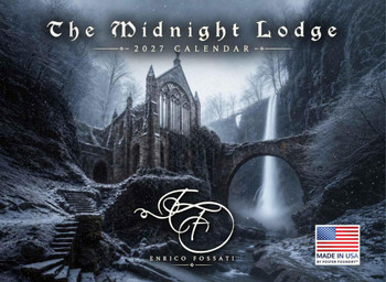 Enrico Fossati Midnight Lodge Calendar 2027 Monthly Wall Calender 12 Month