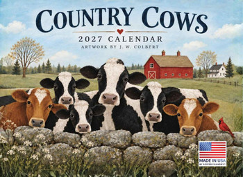 Country Cows 2027 Calendar Monthly