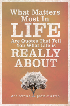 What Matters Most In Life Are Quotes Red Cool Wall Art Print Poster 12x18
