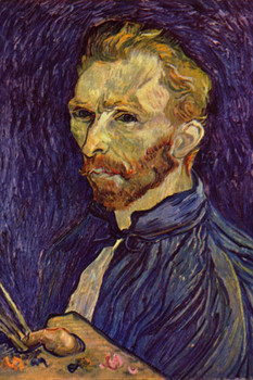 Vincent Van Gogh Self Portrait Saint Remy Cool Wall Art Print Poster 12x18