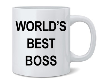 Worlds Best Boss Ceramic Coffee Mug Tea Cup Fun Novelty Gift 12 oz