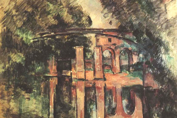 Cezanne Aqueduct and Lock Impressionist Posters Paul Cezanne Art Prints Nature Landscape Painting Flower Wall Art French Artist Wall Decor Garden Romantic Art Cool Wall Art Print Poster 18x12