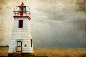 Stormy Coast with Lighthouse Photo Art Print Cool Huge Large Giant Poster Art 54x36