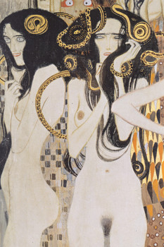 Gustav Klimt The Gorgons and Typheus Woman Nude Portrait Art Nouveau Prints and Posters Gustav Klimt Canvas Wall Art Fine Art Wall Decor Women Abstract Painting Cool Wall Art Print Poster 12x18