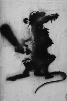 Banksy Rat with Baseball Bat Banksy Canvas Print Bansky Modern Art Grafitti Canvas Wall Art Street Art Prints Graffiti Art For Wall Art Canvas Retro Pop Art Cool Wall Art Print Poster 12x18