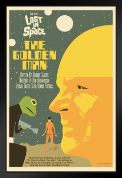 Lost In Space The Golden Man by Juan Ortiz Episode 44 of 83 Art Print Black Wood Framed Poster 14x20