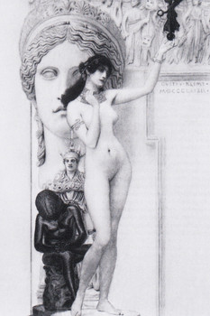 Gustav Klimt The Allegory of Sculpture Portrait Art Nouveau Prints and Posters Gustav Klimt Canvas Wall Art Fine Art Wall Decor Women Abstract Symbolist Cool Wall Art Print Poster 12x18