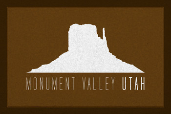 Monument Valley Utah Landmark Brown Cool Wall Art Print Poster 12x18