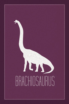 Dinosaur Brachiosaurus Purple Dinosaur Poster For Kids Room Dino Pictures Bedroom Dinosaur Decor Dinosaur Pictures For Wall Dinosaur Wall Art Prints for Walls Cool Wall Art Print Poster 12x18
