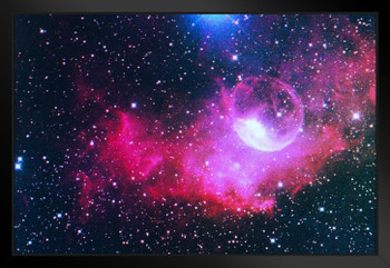 A Gaseous Nebula Photo Art Print Black Wood Framed Poster 20x14