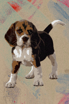Dogs Beagles Painting Color Splash Puppy Posters For Wall Funny Dog Wall Art Dog Wall Decor Puppy Posters For Kids Bedroom Animal Wall Poster Cute Animal Posters Cool Wall Art Print Poster 12x18