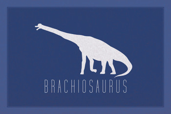 Dinosaur Brachiosaurus Blue Dinosaur Poster For Kids Room Dino Pictures Bedroom Dinosaur Decor Dinosaur Pictures For Wall Dinosaur Wall Art Prints for Walls Cool Wall Art Print Poster 18x12