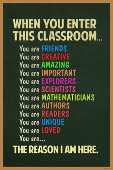 When You Enter This Classroom Poster For Affirmation Station Empowerment Wall Decor Must Haves Door Decorations Welcome Positive Poster For Teacher Expectations Cool Wall Art Print Poster 12x18